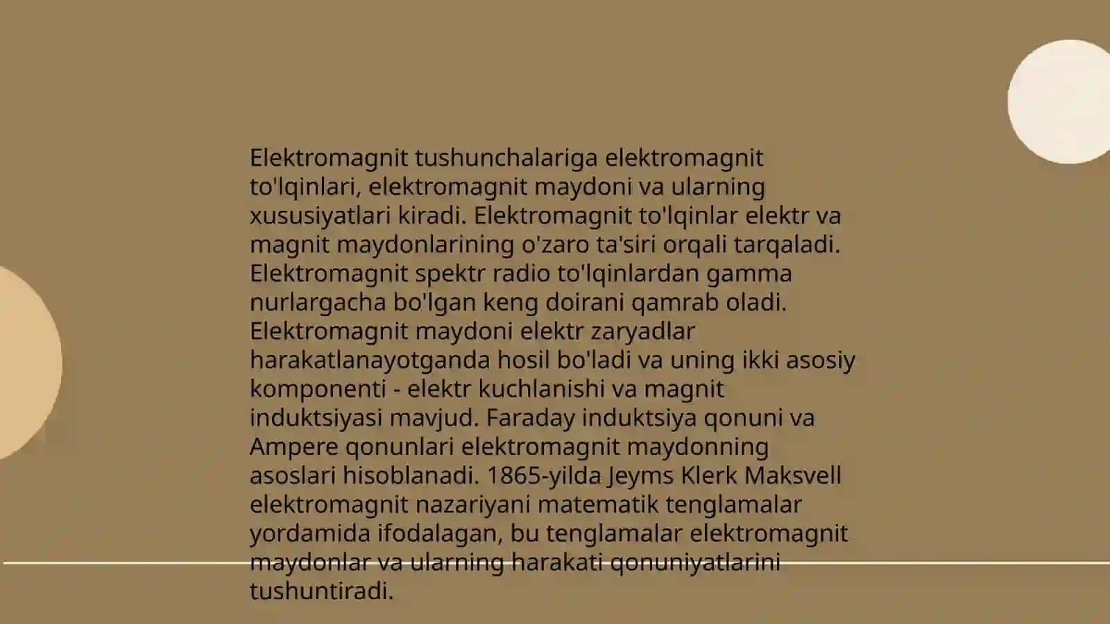 Elektro magnit haqida tushuncha 3