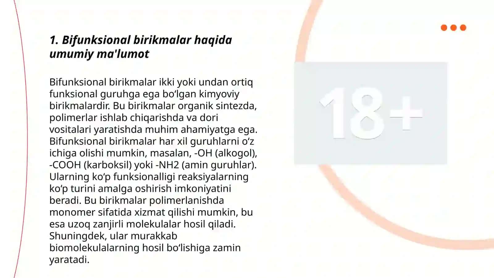 Bifunksional birikmalar 3
