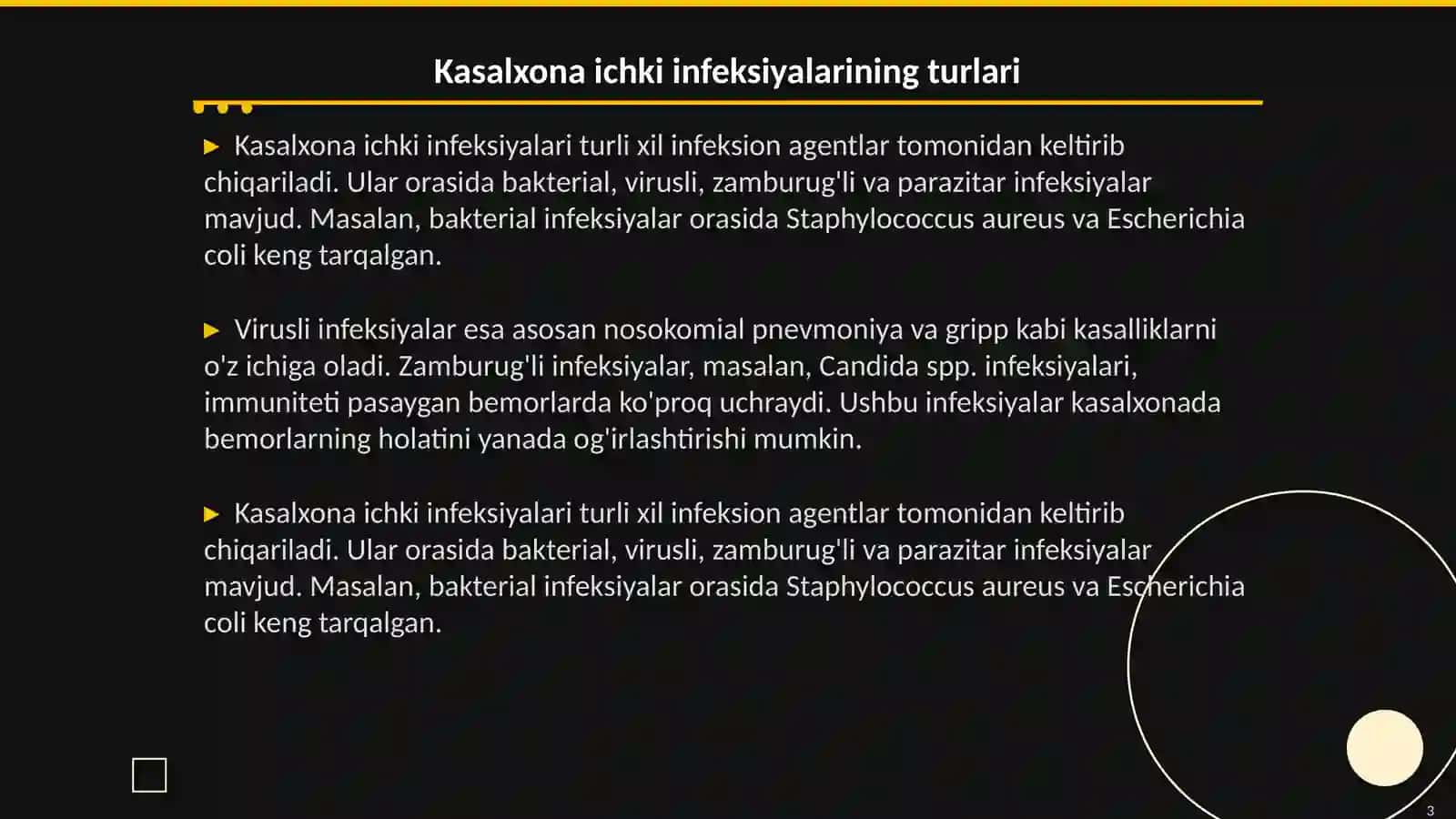 kasalxona ichki infeksiyasi haqida 3