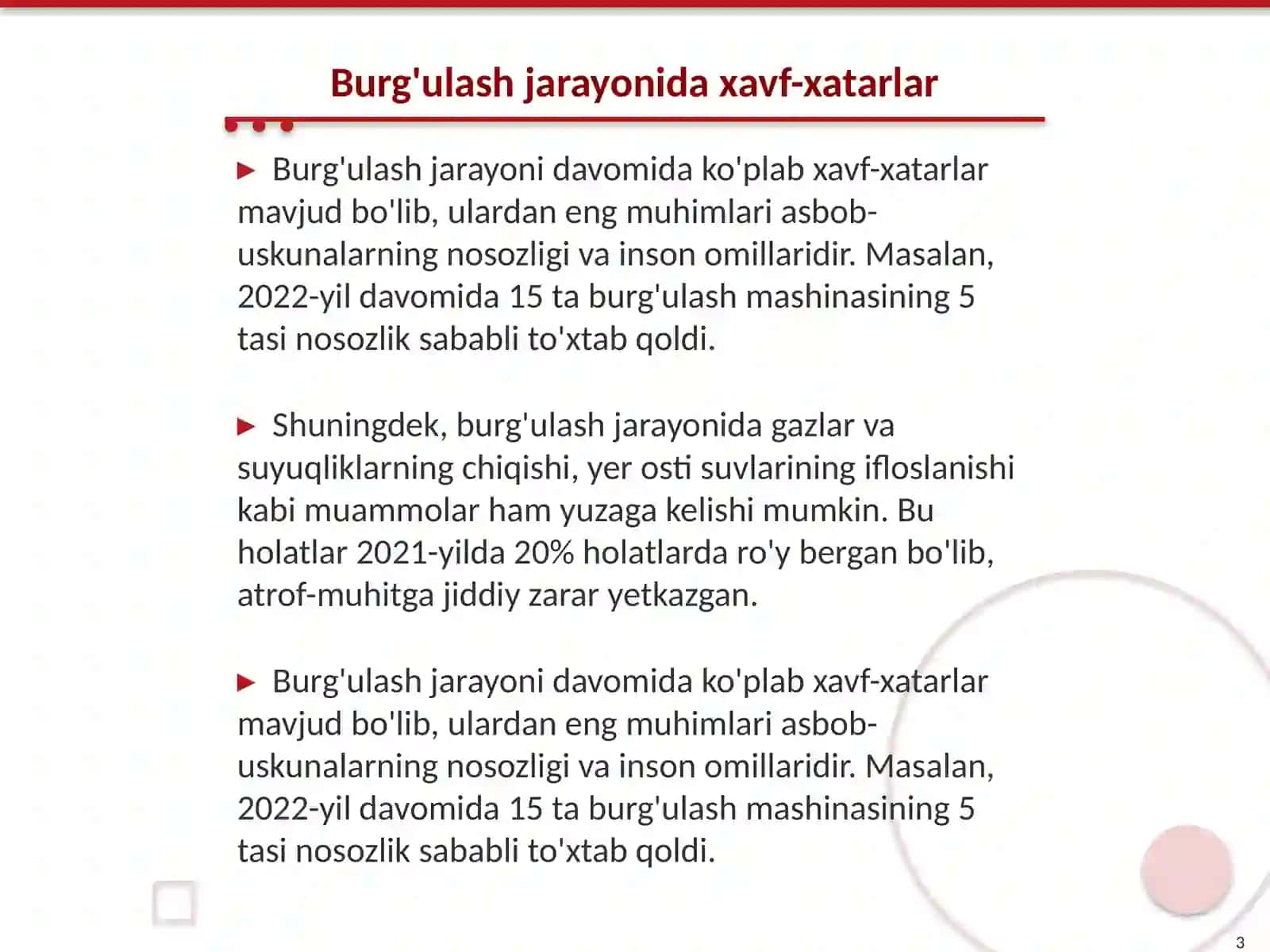 Avariya asoratlar 3
