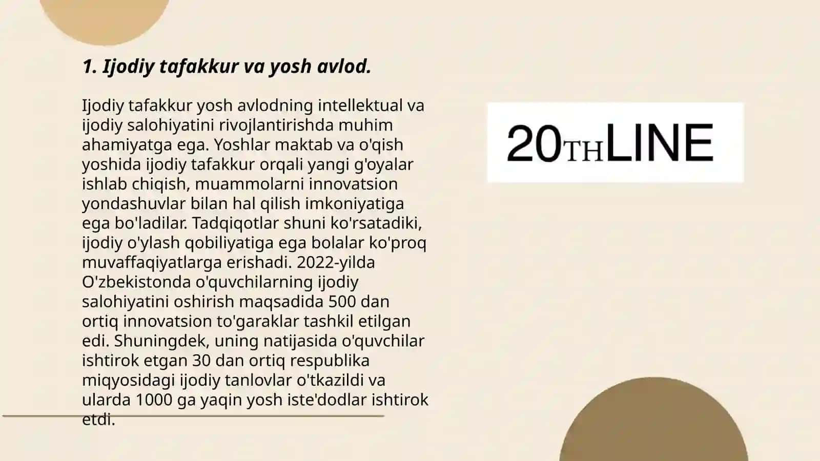 Ijodiy tafakkur va yosh avlod 3