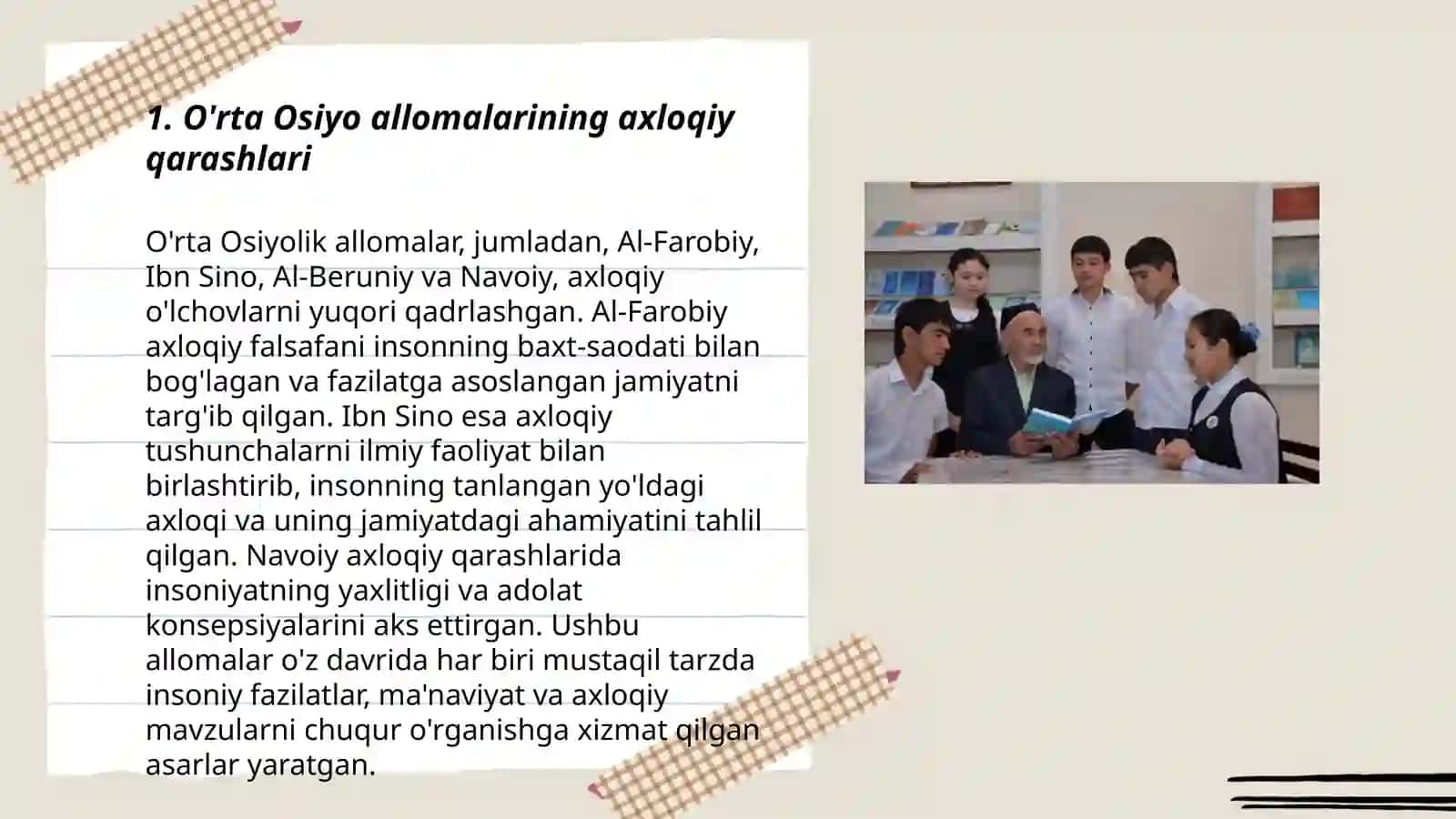 O'rta Osiyo Allomalarining Ilmiy Merosi 3