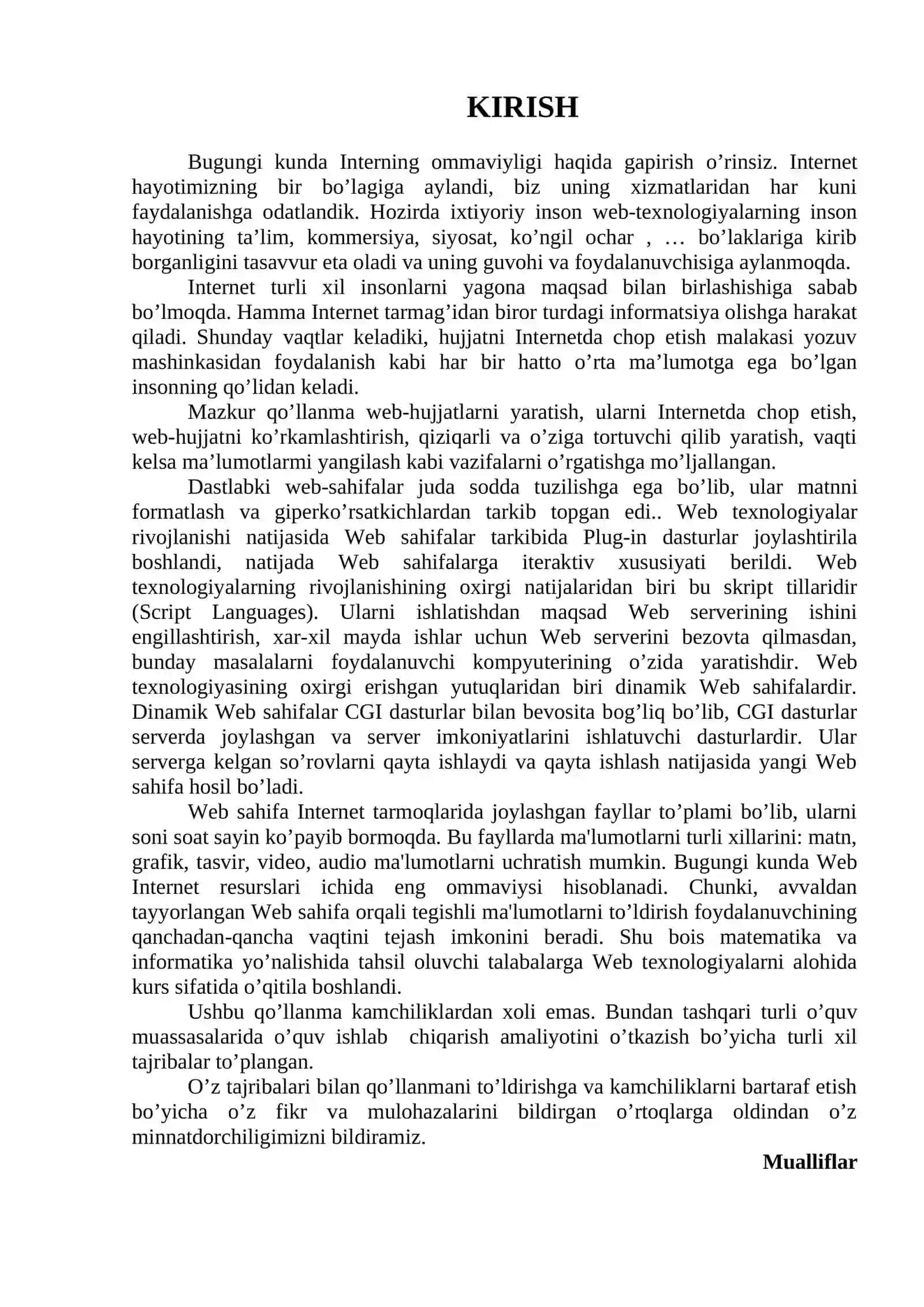 WEB-TEXNOLOGIYALAR 3