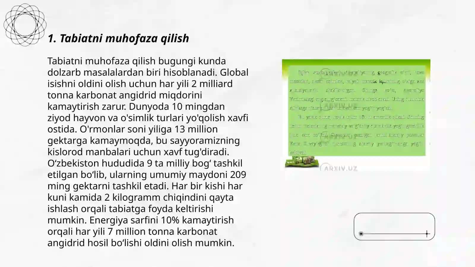 Tabiat va jamiyat o'rtasidagi o'zaro munosabatlar 3