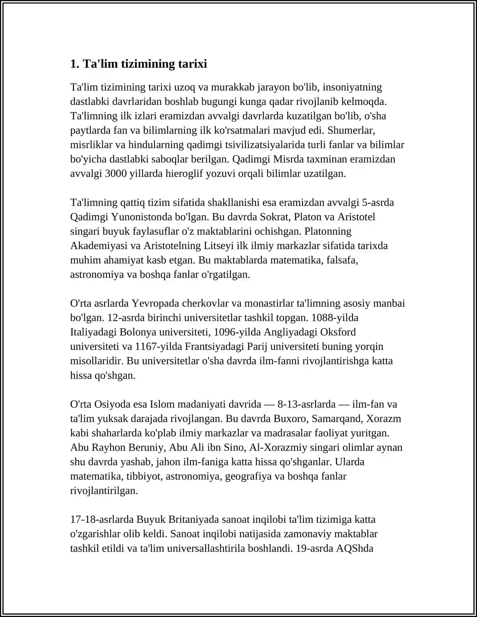 ARABISTON DAVLATIDA TAʼLIM TIZIMI 3