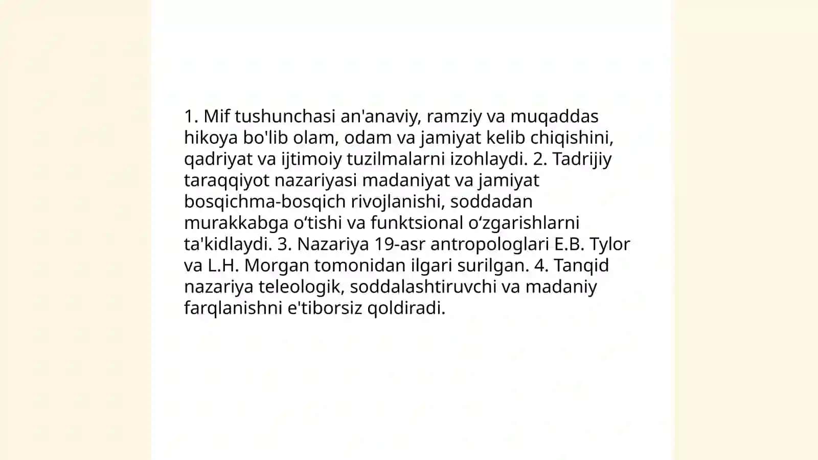 Mif va tadrijiy taraqqiyoti 3