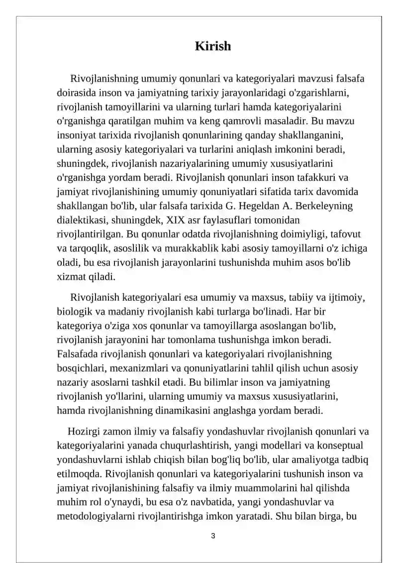 Rivojlanishning umumiy qonun va kategoriyalari 3