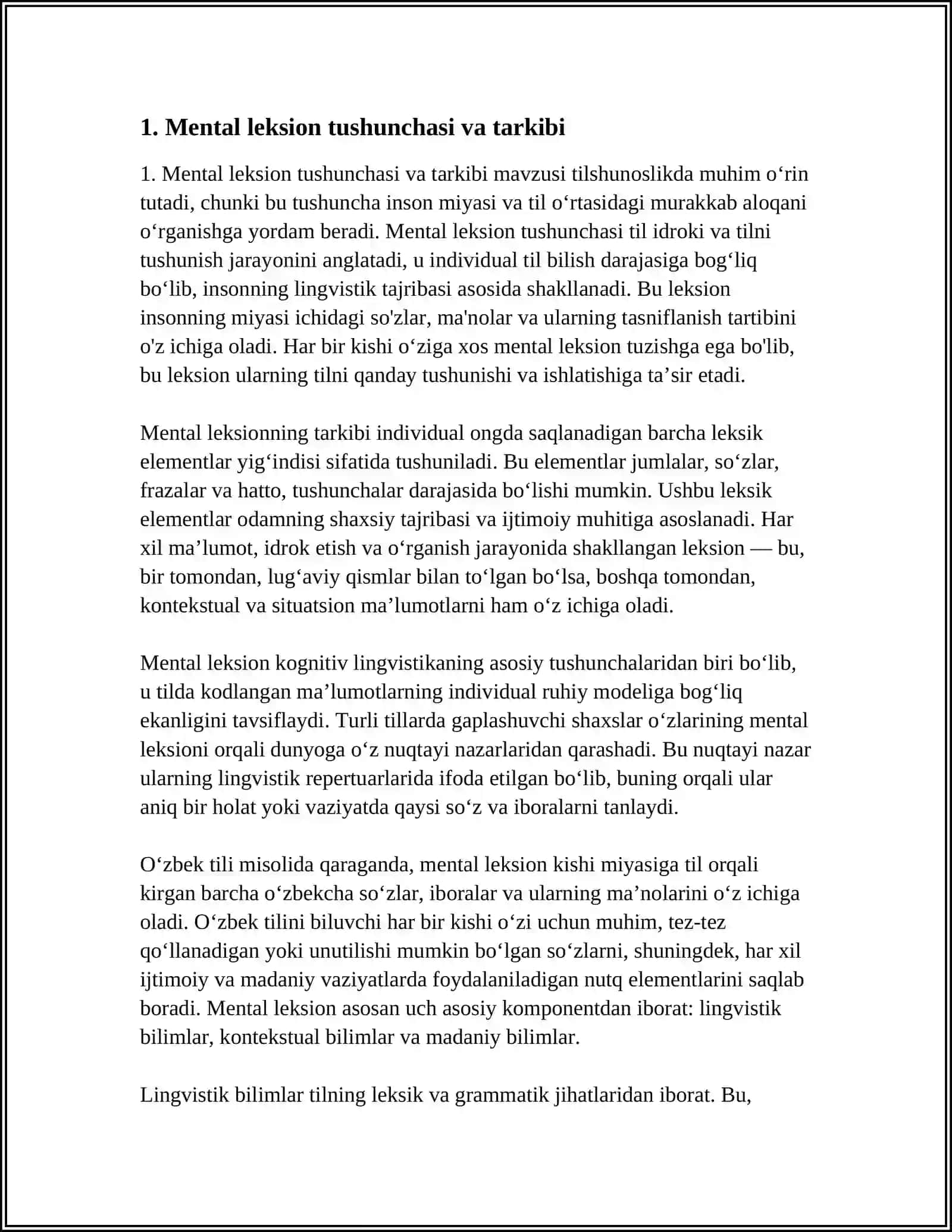 MENTAL LEKSION VA TILNI IDROK ETISH JARAYONI 3