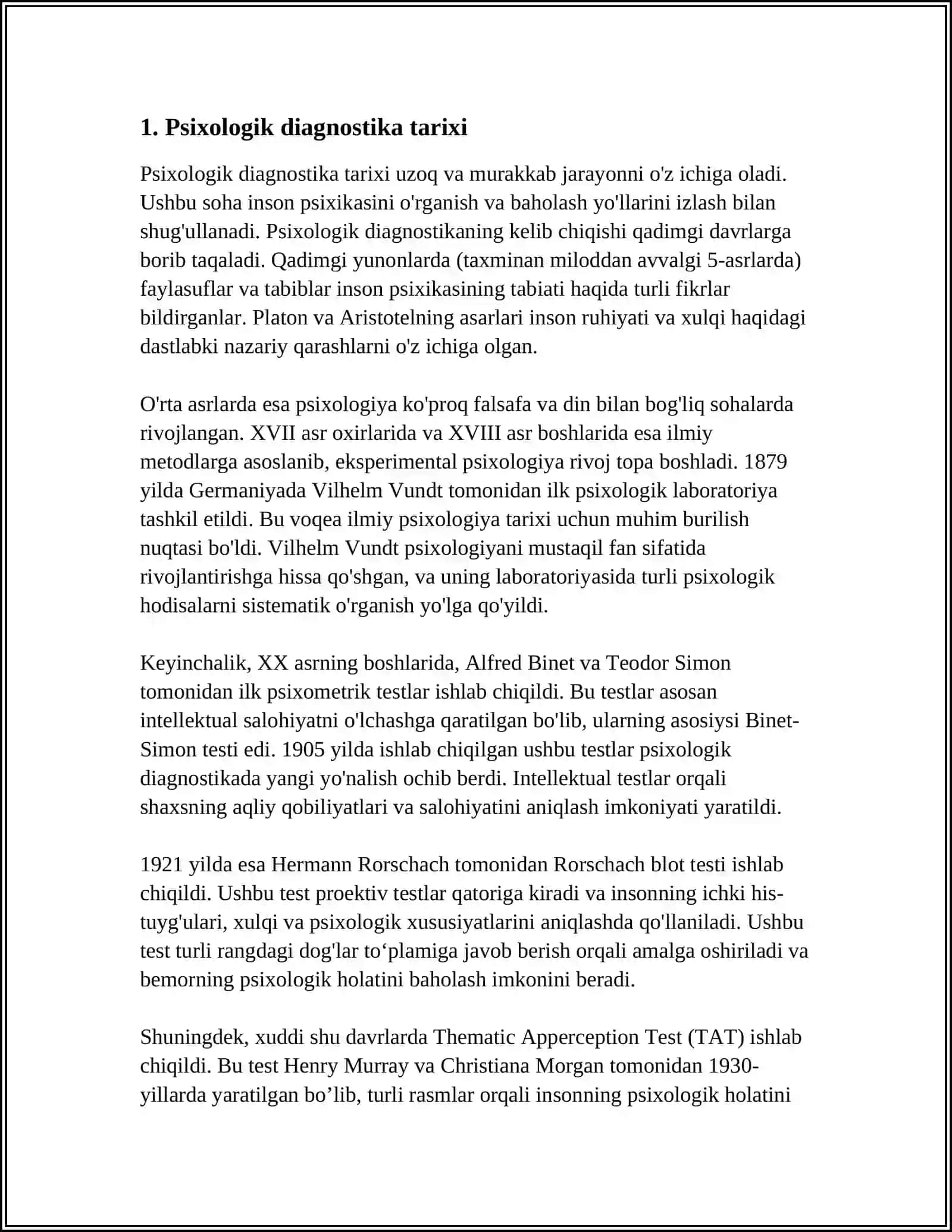 PSIXOLOGIK DIAGNOSTIKA VA ULARNING IMKONIYATI 3