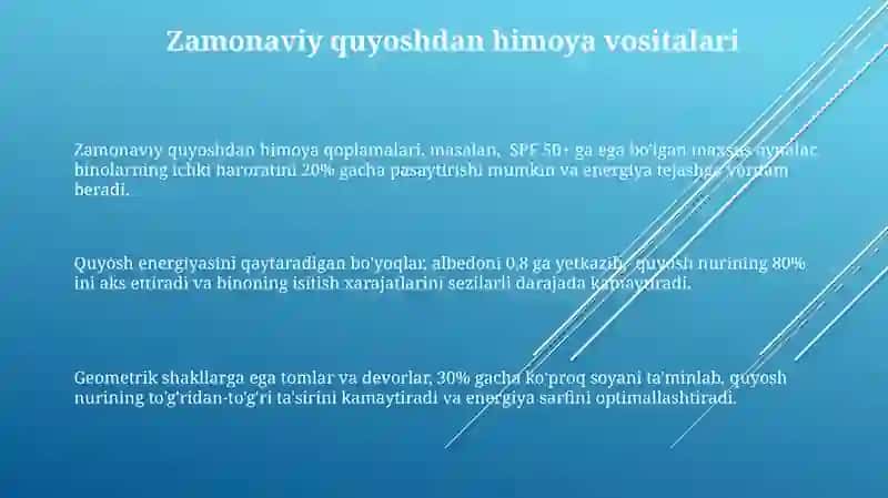 Zamonaviy Quyoshdan Himoya Vositalari 3
