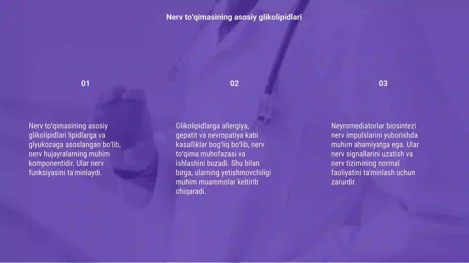 Nerv to‘qimasining asosiy glikolipidlari 3