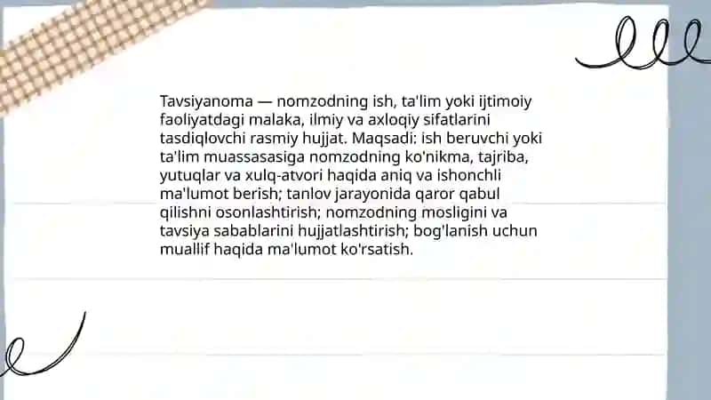 Tavsiyanoma 3