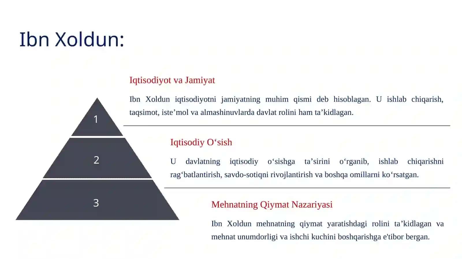 Ibn xoldun iqtisodiy qarashlari, marjinalizm, merkantalizm 3