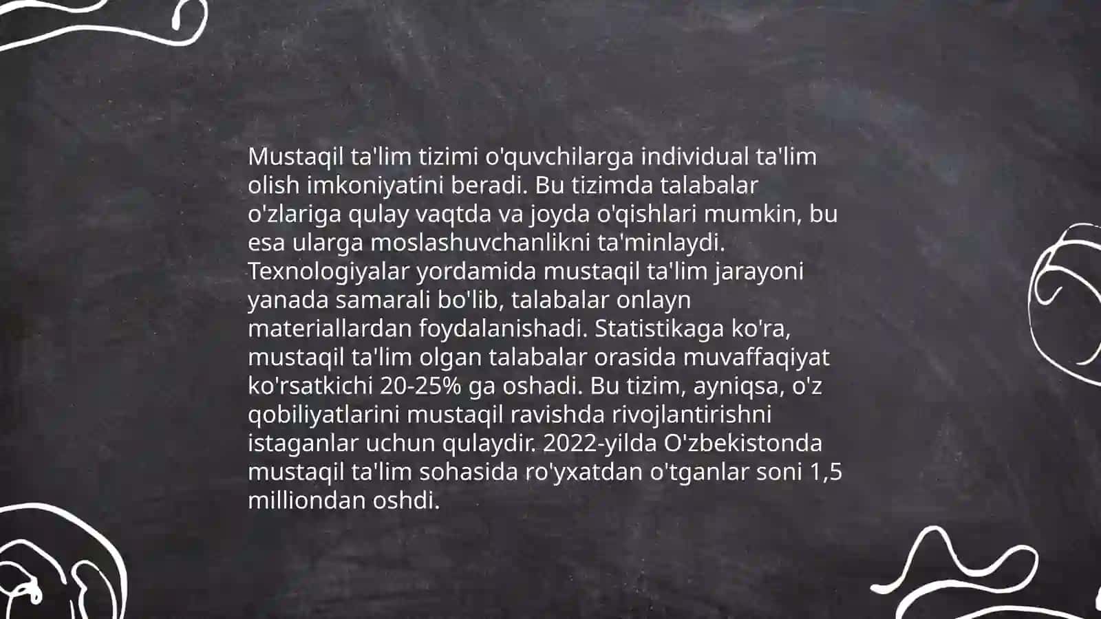 Mustaqil ta'lim tizimi va uning afzalliklari 3