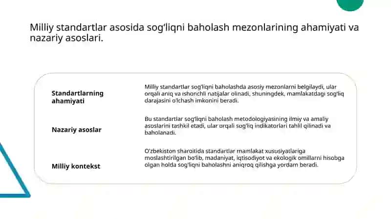 Salomatlik darajasn baxolash mezonlari 3
