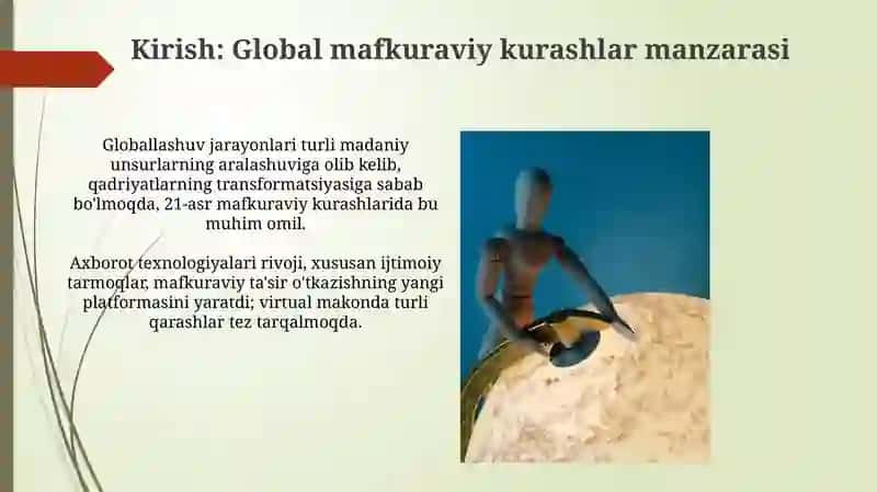 Mafkuraviy kurashlar ochiq dars 3