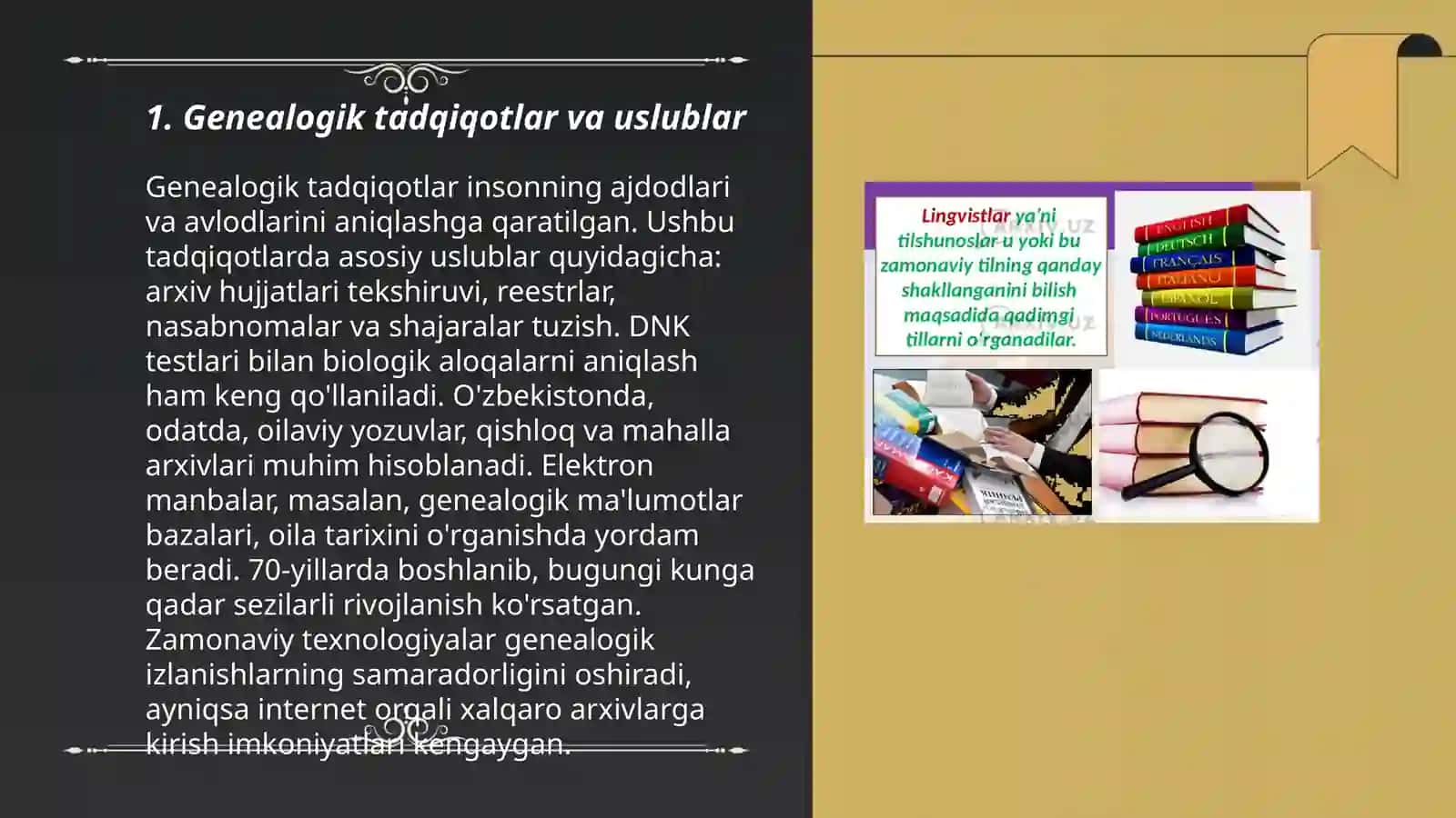Geneologiya yordamchi tarix fani 3