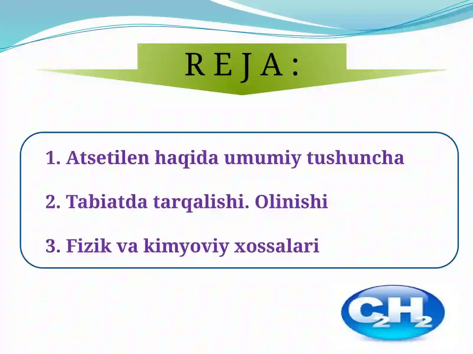 Atsetilenning olinishi 3