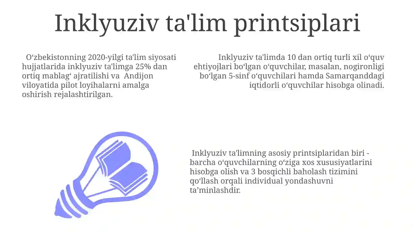 Inklyuziv Ta'lim Kursining Mavzusi 3