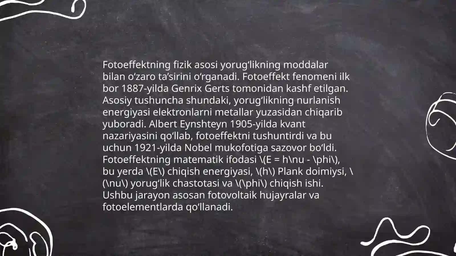 Fotoeffekt qonunlarini o‘rganish 3