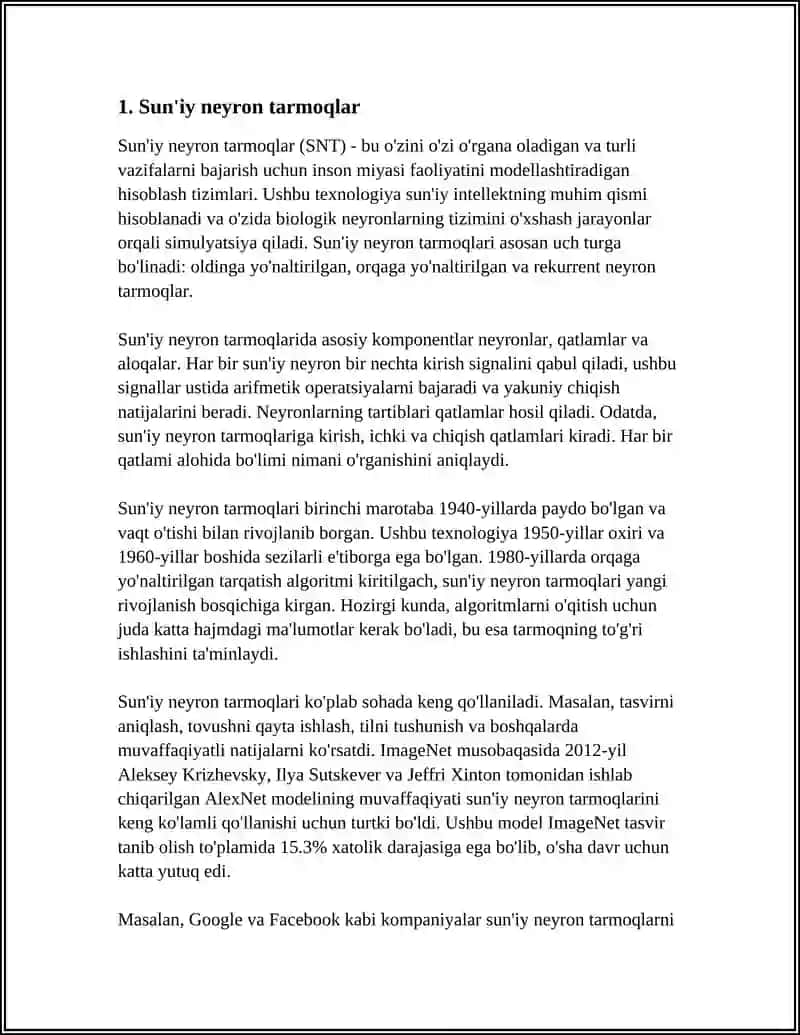 SUNʼIY INTELLEKT TIZIMLARI 3