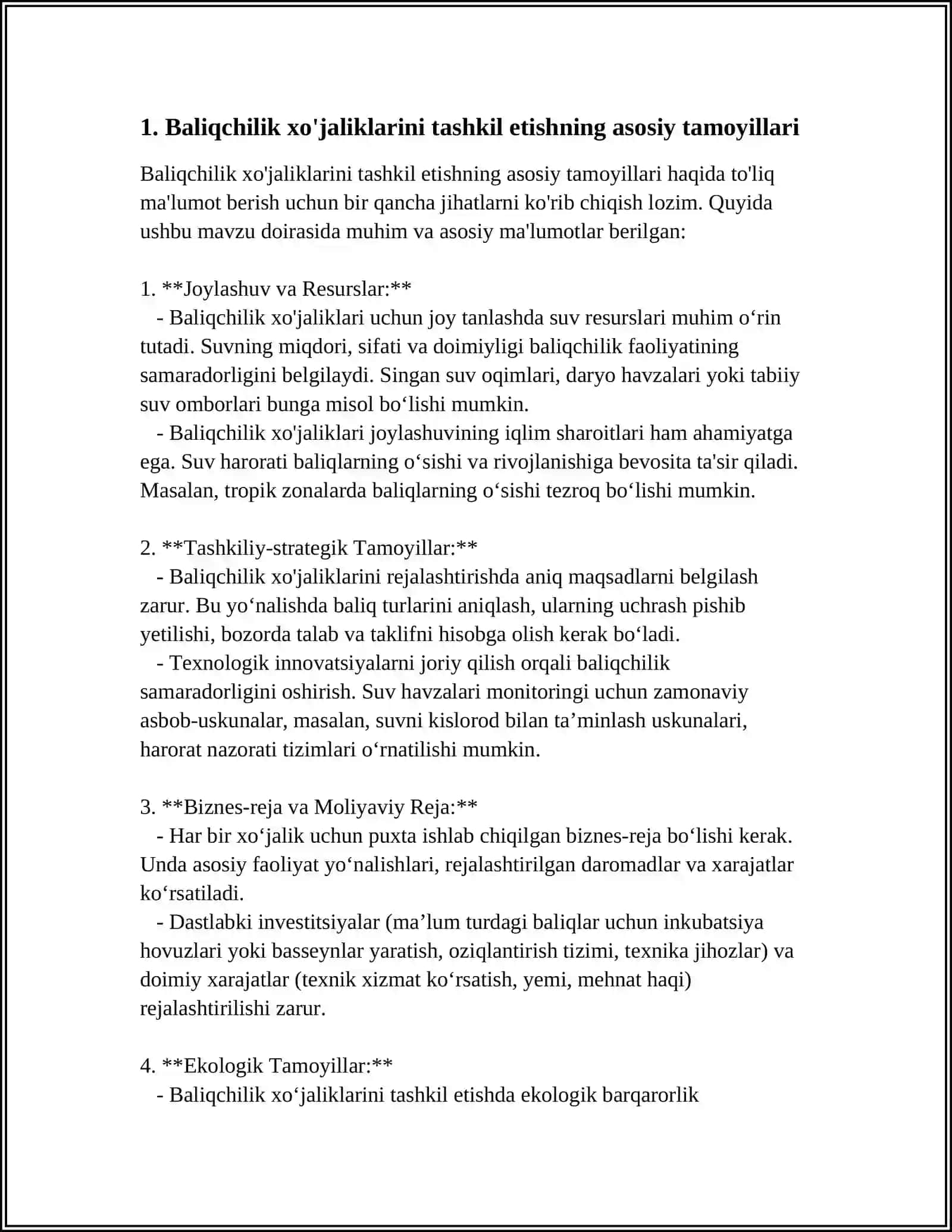 BALIQCHILIK XO'JALIGINI BOSHQARISH FORMASI 3