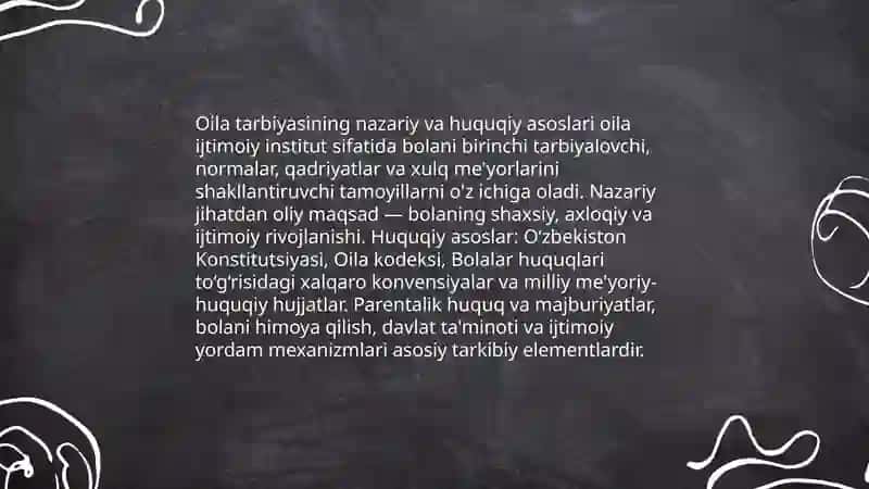 Oila tarbiyasi 3