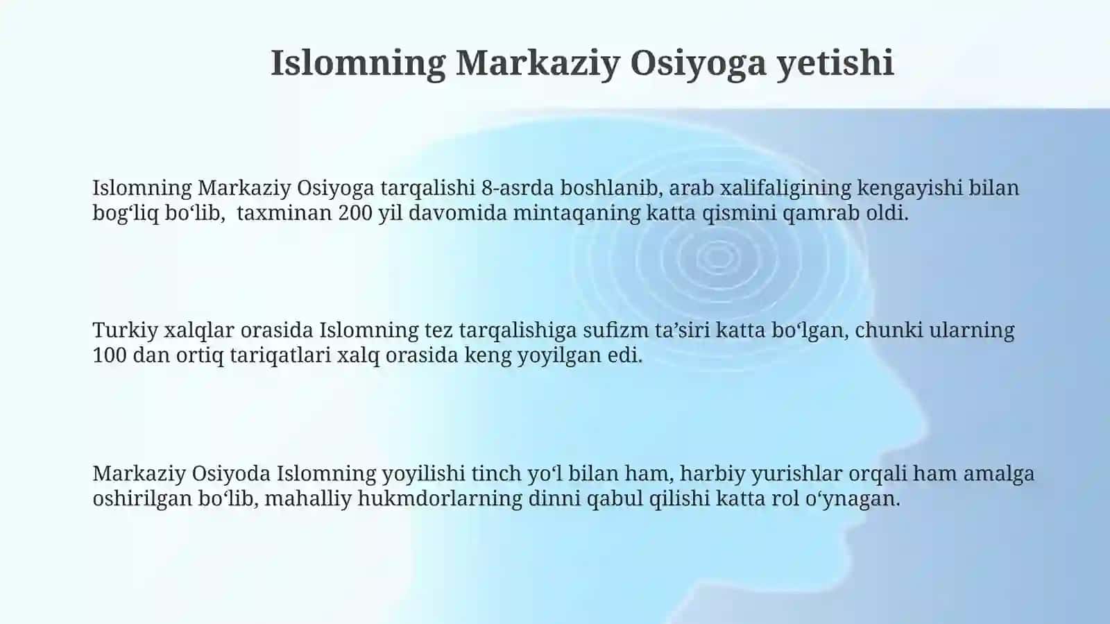 Islomdinining tarqalishi va vujudga kelishi 3