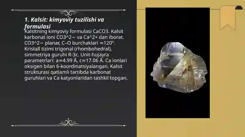 Kalsit va gips minerallari 3