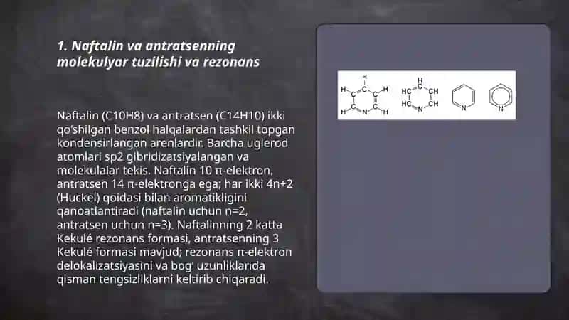 Kondensirlangan arenlar – Naftalin, Antratsen 3