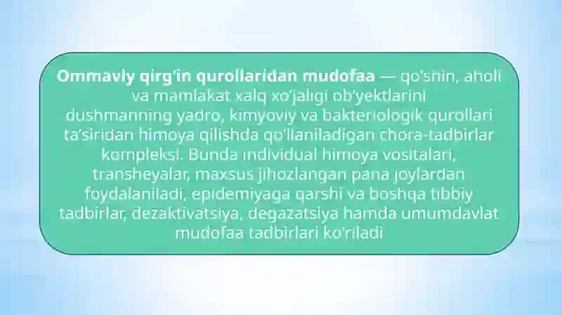 Ommaviy Qirg’in Qurollaridan Aholini Himoya Qilishi 3