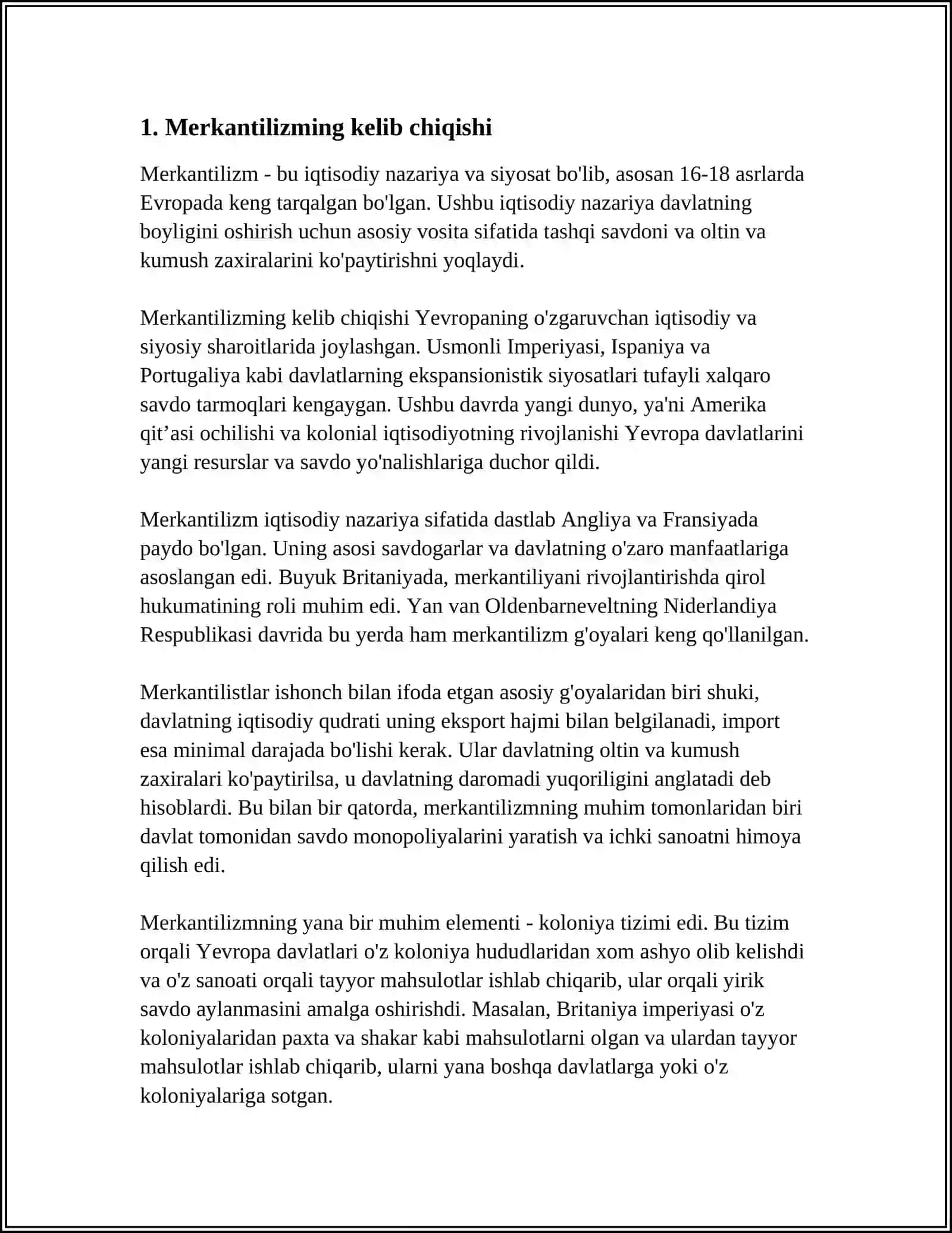 MERKANTILIZM 3