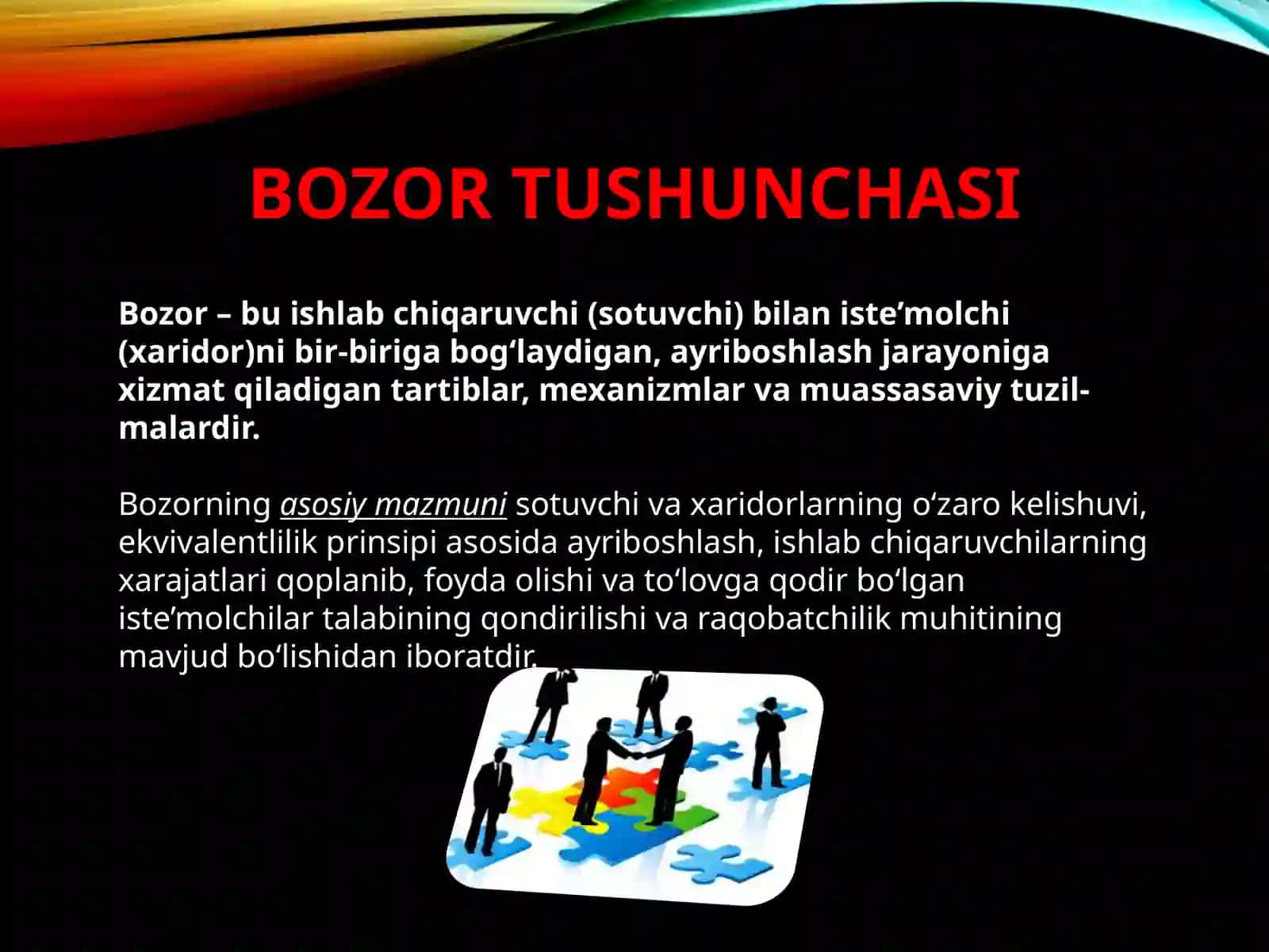 BOZOR MUVOZANATI. MAKSIMAL VA MINIMAL NARXLAR 3