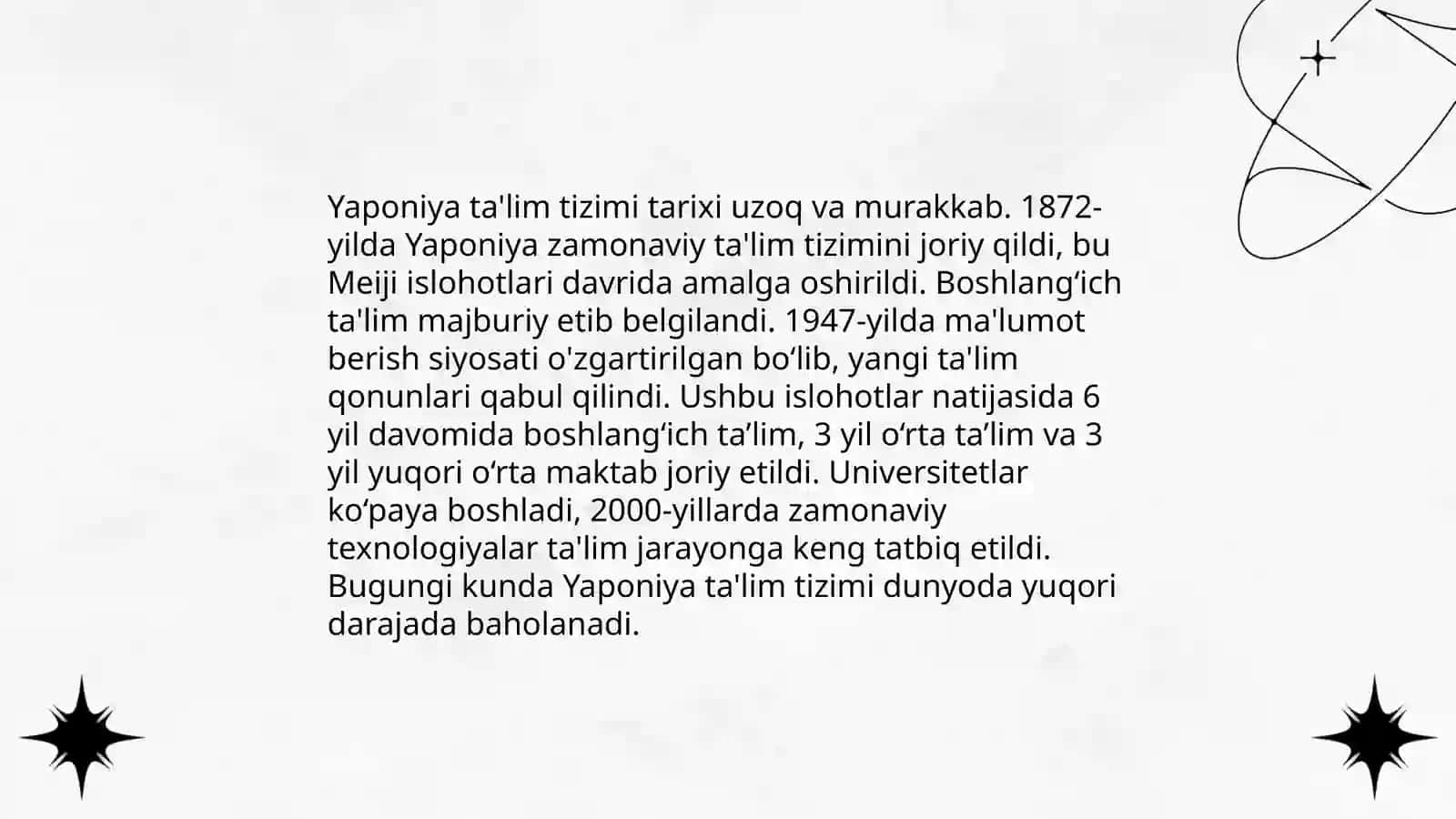 Yaponiya ta'lim tizimi 3