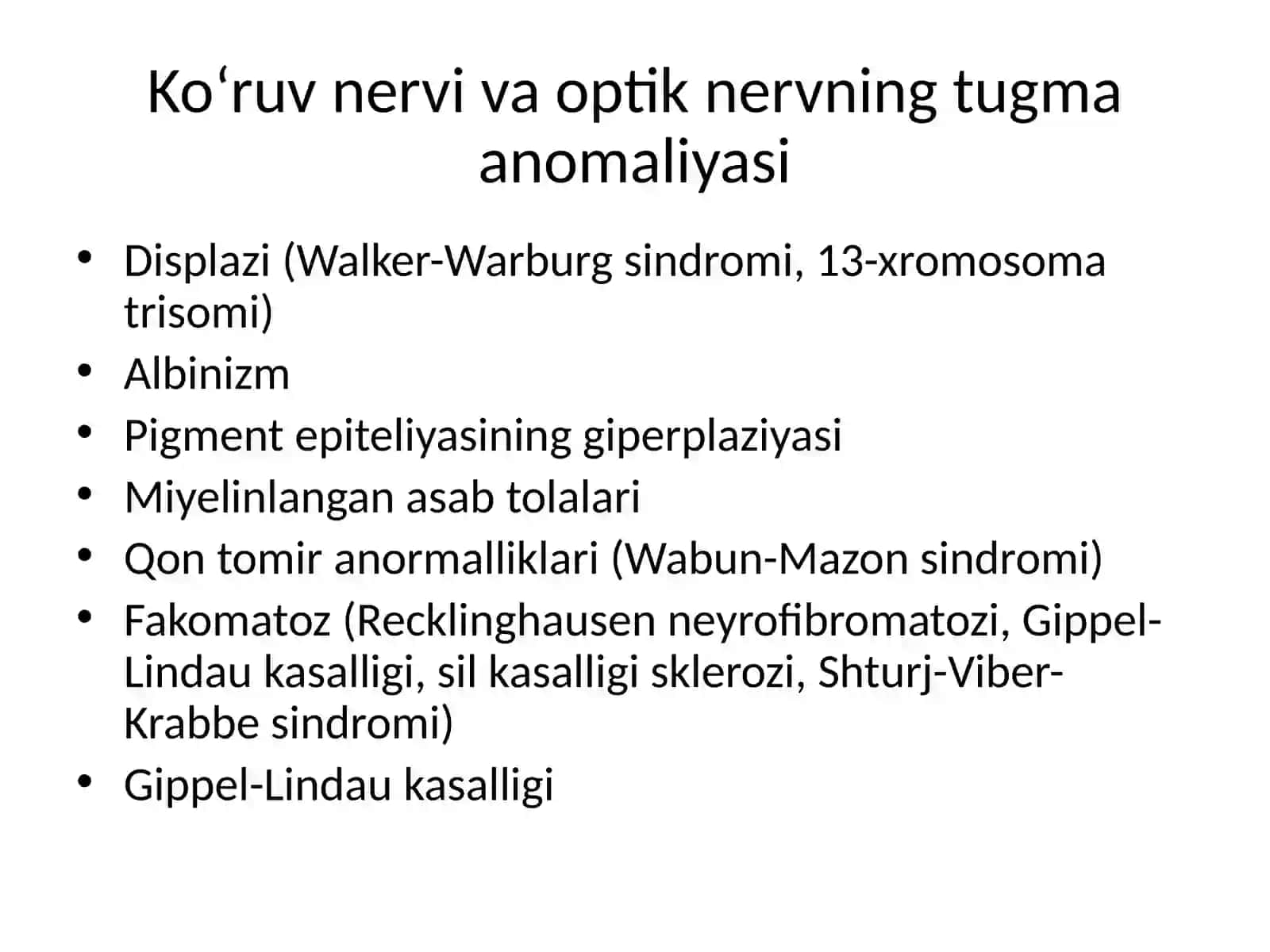Tug'maretinal patologiya klinikasi, diagnostikasi, davolash 3
