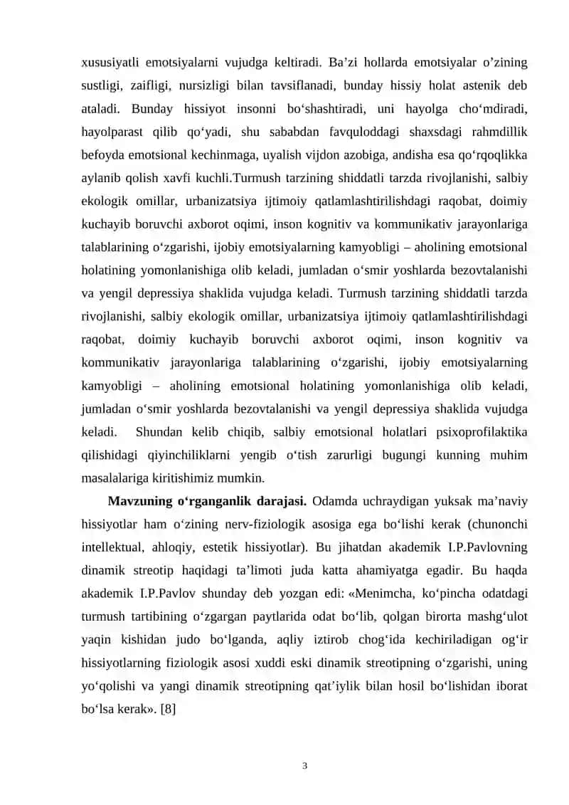 EMOTSIYA VA HISSIYOT 3