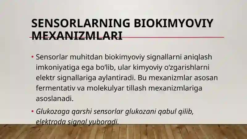 Sensor tizimlar faoliyatining biokimyoviy asoslari 3
