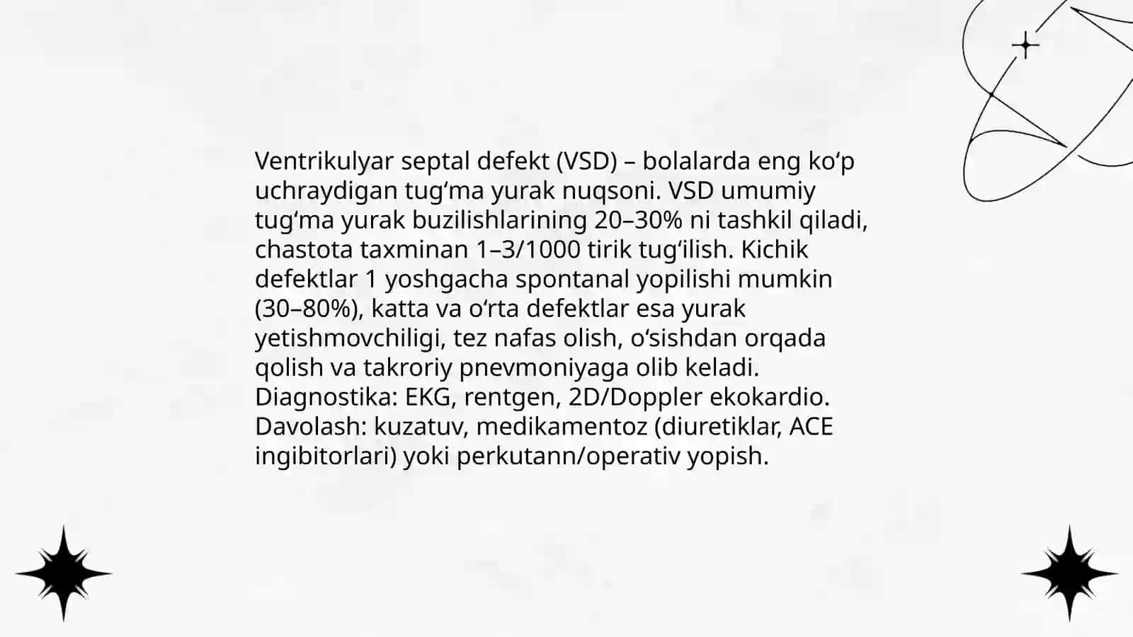 Bolalarda yurak tugʻma nuqsonlari 3