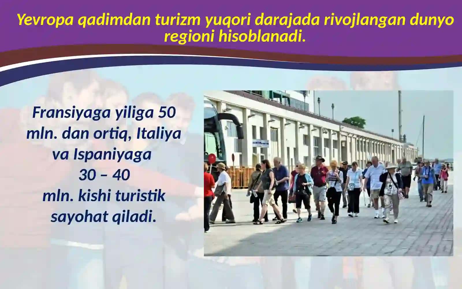 Turizm. Atrof-muhitni muhofaza qilish 3