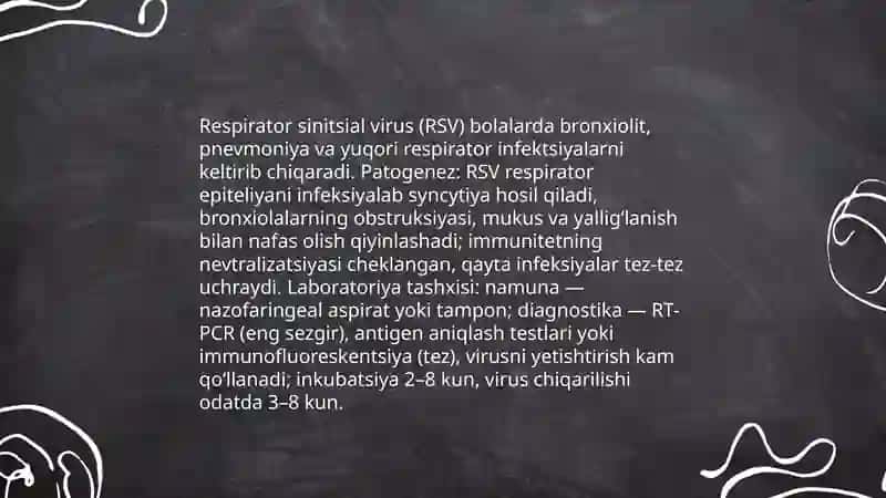 Pediatriya amaliyotida koʻp uchraydigan infeksiyalar qoʻzgʻatuvchilari, patogenez, laboratoriya tashxisi 3