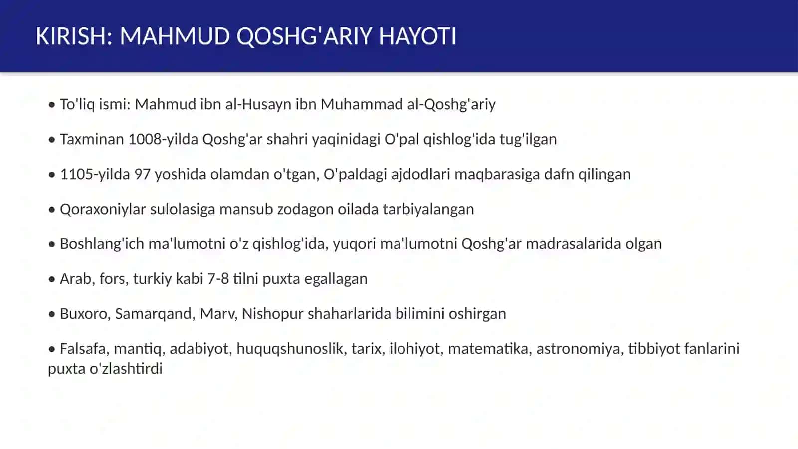 Mahmud Qoshgʻariyning "Devonu lugʻotit turk" asarining mohiyati 3