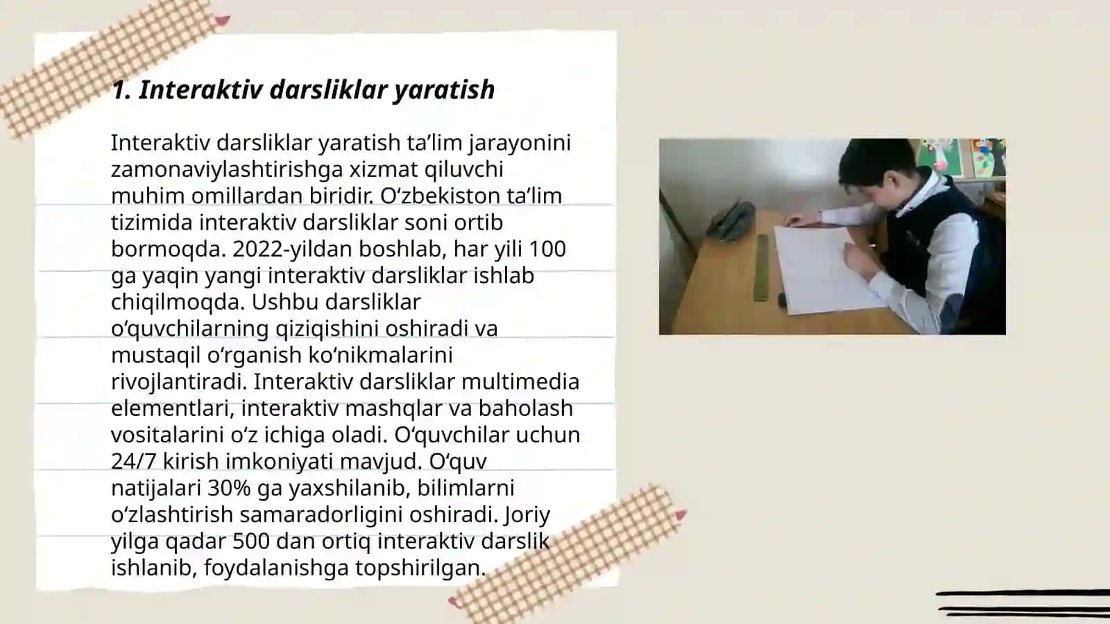 Texnologiya fanida ko‘proq samara beradigan o‘qitish 3
