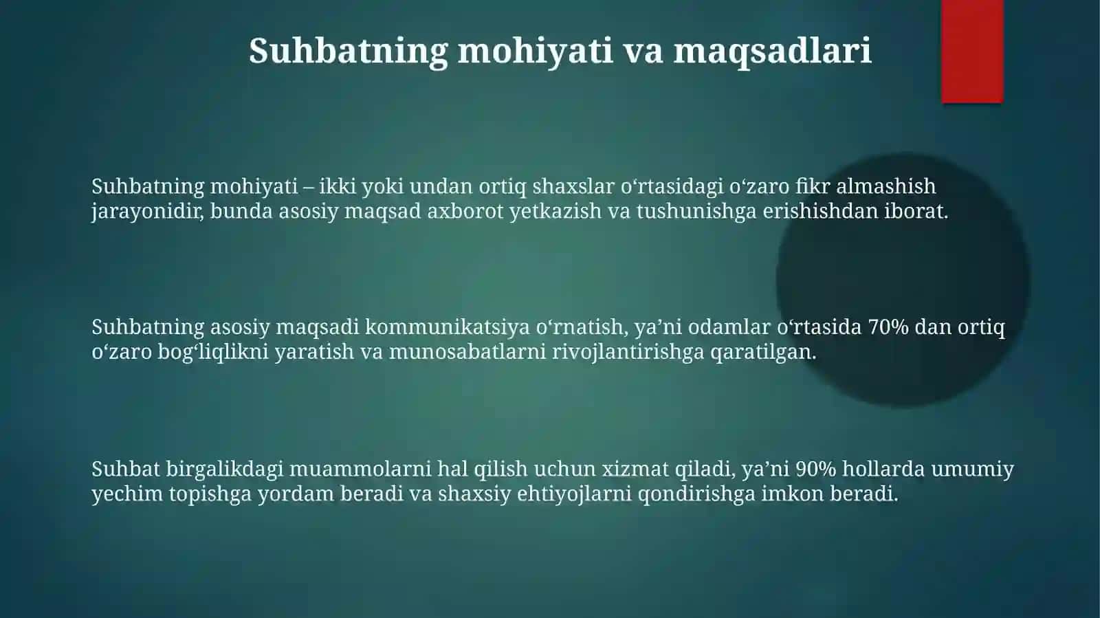 Сухбатлашиш санати 3