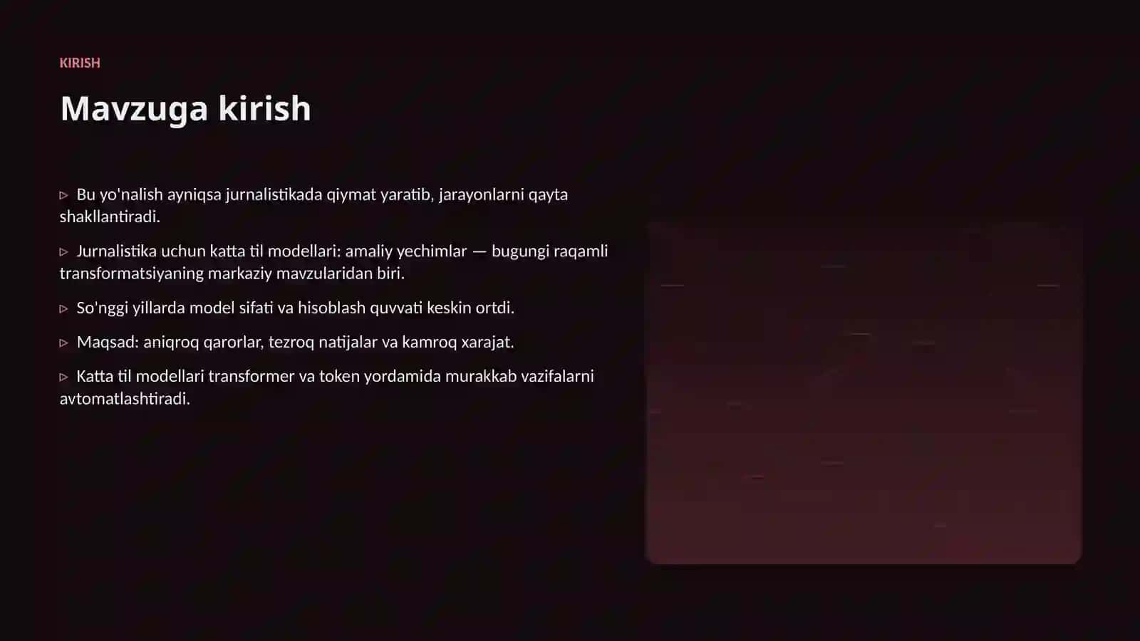 Jurnalistika uchun katta til modellari: amaliy yechimlar 3