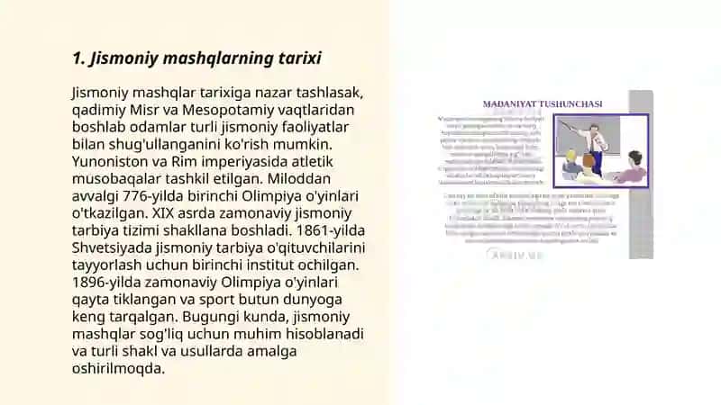 Jismoniy mashqlarning tarixi 3