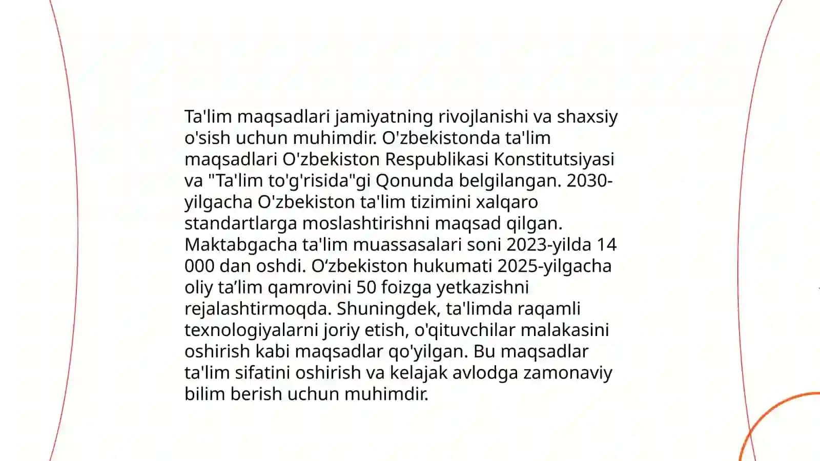 Ta'lim mazmuni 3