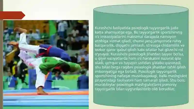 Kurashda psixologik tayyorgarlik to'g'risida tushuncha. 3
