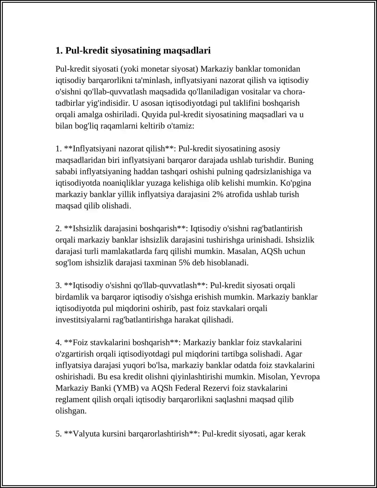 PUL KREDIT SIYOSATI 3