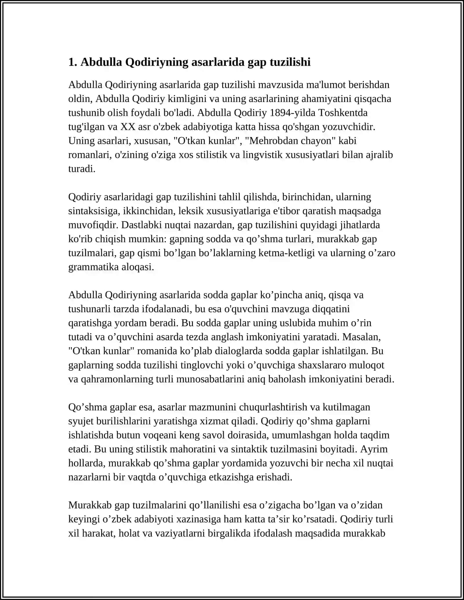 ABDULLA QODIRIY ASARLARIDAGI SINTAKTIK TAHLIL 3