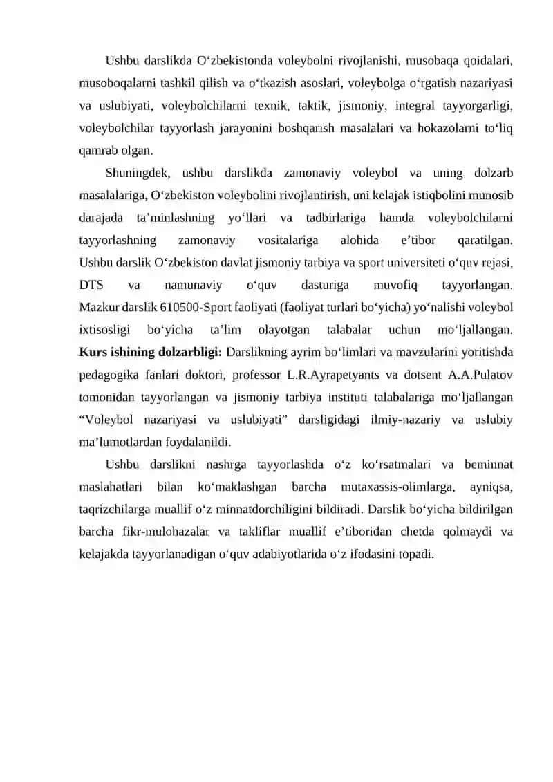 Voleybol o'yini texnikasi 3